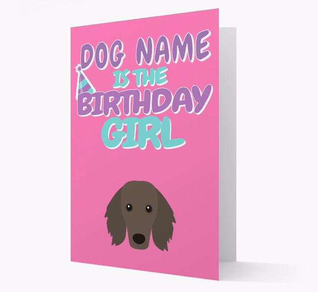 'Birthday Girl' Card with {breedFullName} Icon